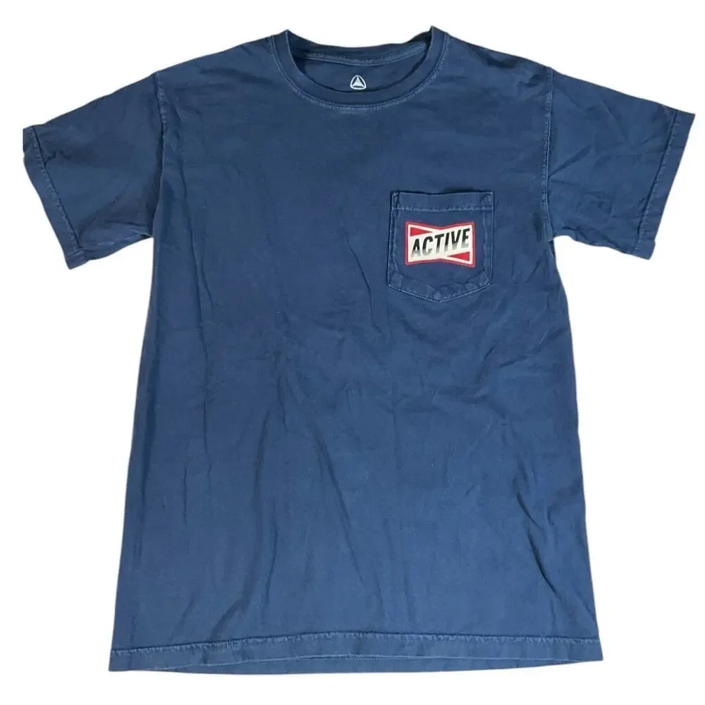 Bundle The North Face & Active T-Shirts Mens SM Black & Blue Skater 100% Cotton